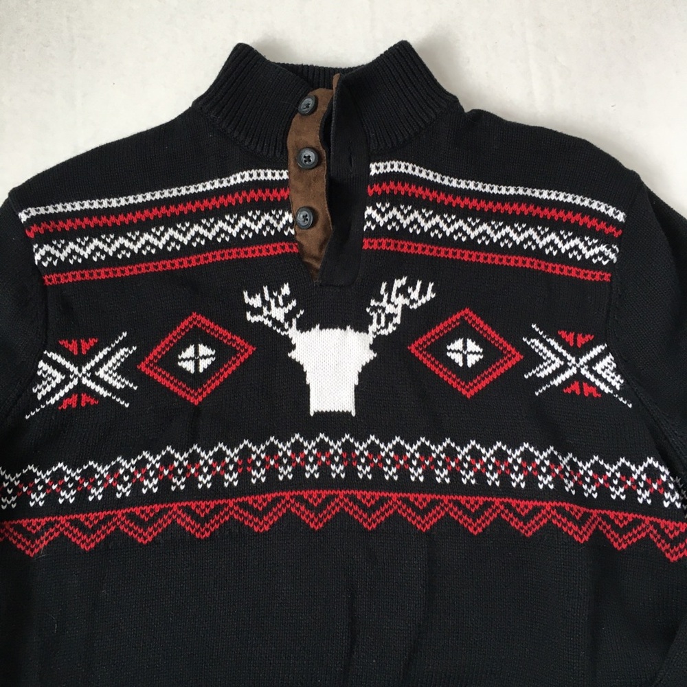 Chaps Ralph Lauren Cotton Button Neck Sweater Sz Large - Picture 5 of 15